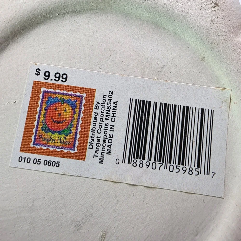Pumpkin Hollow White Ceramic Pumpkin Jar with Raffia Bow Target‎ 010 05 0605